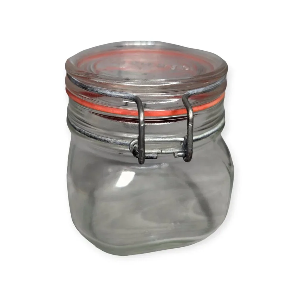 Vintage Hermetic Glass Storage Canning Jar 500ml Made in England